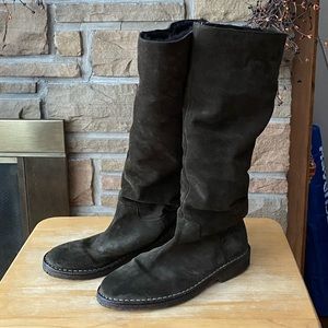 Vince Connor Flat Suede Boots